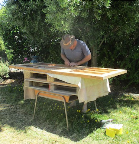 door sanding